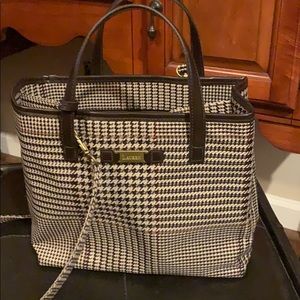 Preowned brown houndstooth Ralph Lauren bag